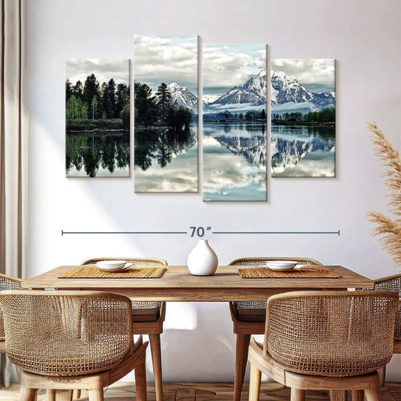 Ensemble 4 pièces Jackson Hole On Canvas, H 42 po x l 68 po x P 1,25 po