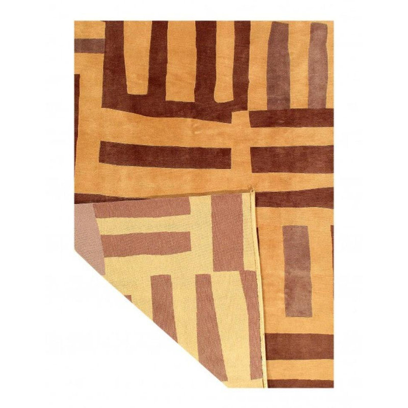 Hand Woven Cotton and Wool Geometric Area Rug