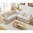 Modular Sectional Sofa Set Convertible L - Shaped 5 - Seat Reversible Rolled Arms Soft-617638740