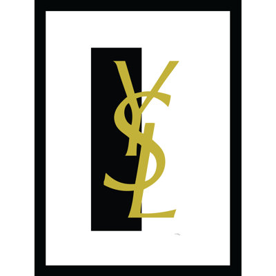 Fairchild Paris FASHION DECO DESIGNER LOGO - 14"x18" Framed Print