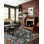 Tapis noir Rifle Paper Co. x Loloi Menagerie Men-01 Les Fauves