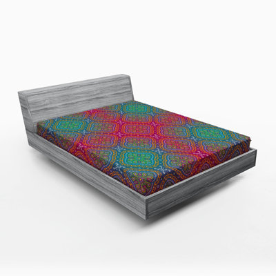 Microfiber Paisley Fitted Sheet