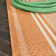 Garrettsville Modern Double Stripe Orange/Cream Indoor/Outdoor Rug