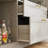 78.7'' Wide Frosted Glass Door Double Drawer Multi-Layer Wine Bar Cabinet