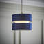 Blended Fabric Drum Pendant Shade-575583661-575583660
