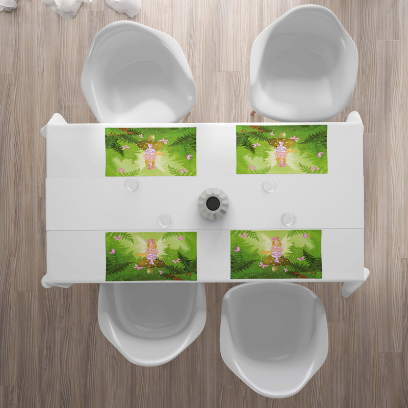 Polyester Floral Rectangle Placemat