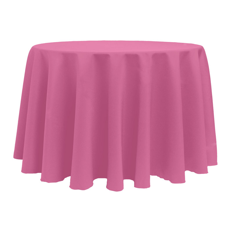 10 Pack Round Polyester Linen Tablecloth, 114" x 114", Watermelon