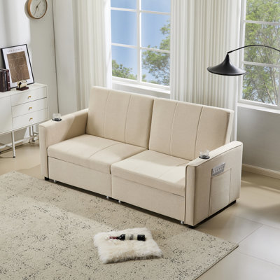 2 Seater Fabric Sofa Bed