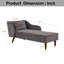 Chaise longue en velours Dunwall-679672667