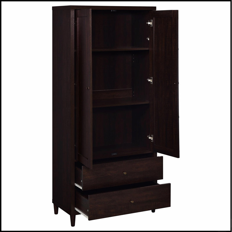 Armoire d'appoint 2 tiroirs Tabac