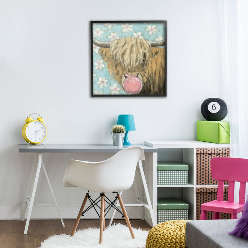 Giclée encadrée par Bubblegum Sweetie, H 17 po x l 17 po, Giclée encadrée noir minuit