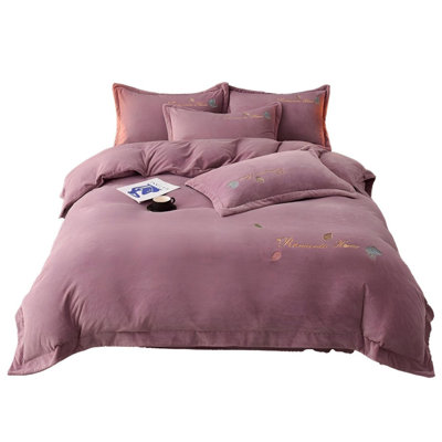 Satin Patchwork Duvet Cover Set