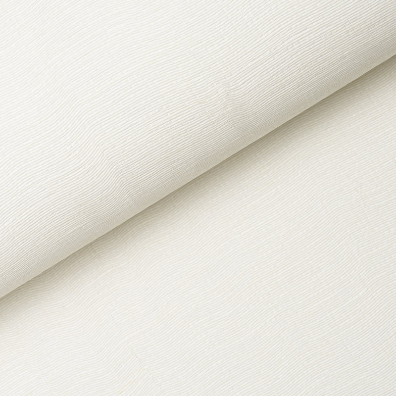 Schumacher x Patterson Flynn Linen Plissé Wallpaper, Ivory
