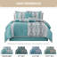 Ensemble d'édredon en jacquard en microfibre 15 pièces Kath-1790802390-1790215629