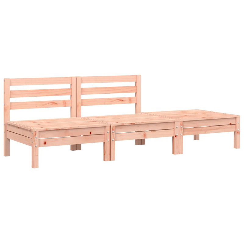 Caspian 190.5cm Wide Wood Patio Sofa, Brown