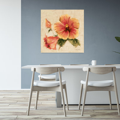 Bright Tropics I Hibiscus Flower Tropical Art