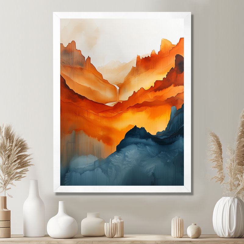 Novaleah - Landscapes Canvas Wall Art, H 40 po x l 30 po, Picture Framed, Blanc