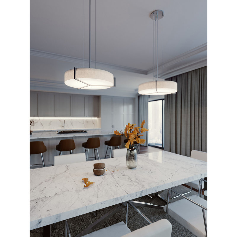 Leeroy 4 - Light Pendant, Jute, 42.5" H  x 27.15" W x 27.15" D, Weathered Grey