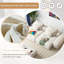 Canapé modulaire Boneless de 113 po, canapé 2 places en chenille scintillante avec 2 chaises et 4 coussins-346756638