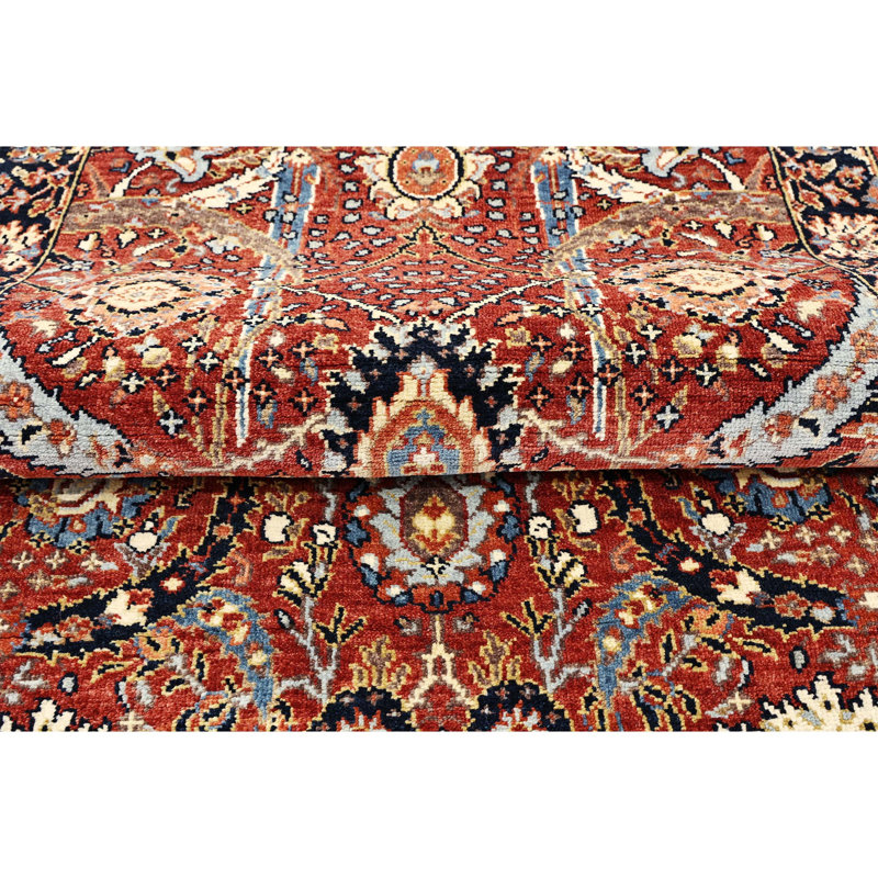 Hand Knotted Wool Oriental Area Rug, Rectangle 3' x 5'