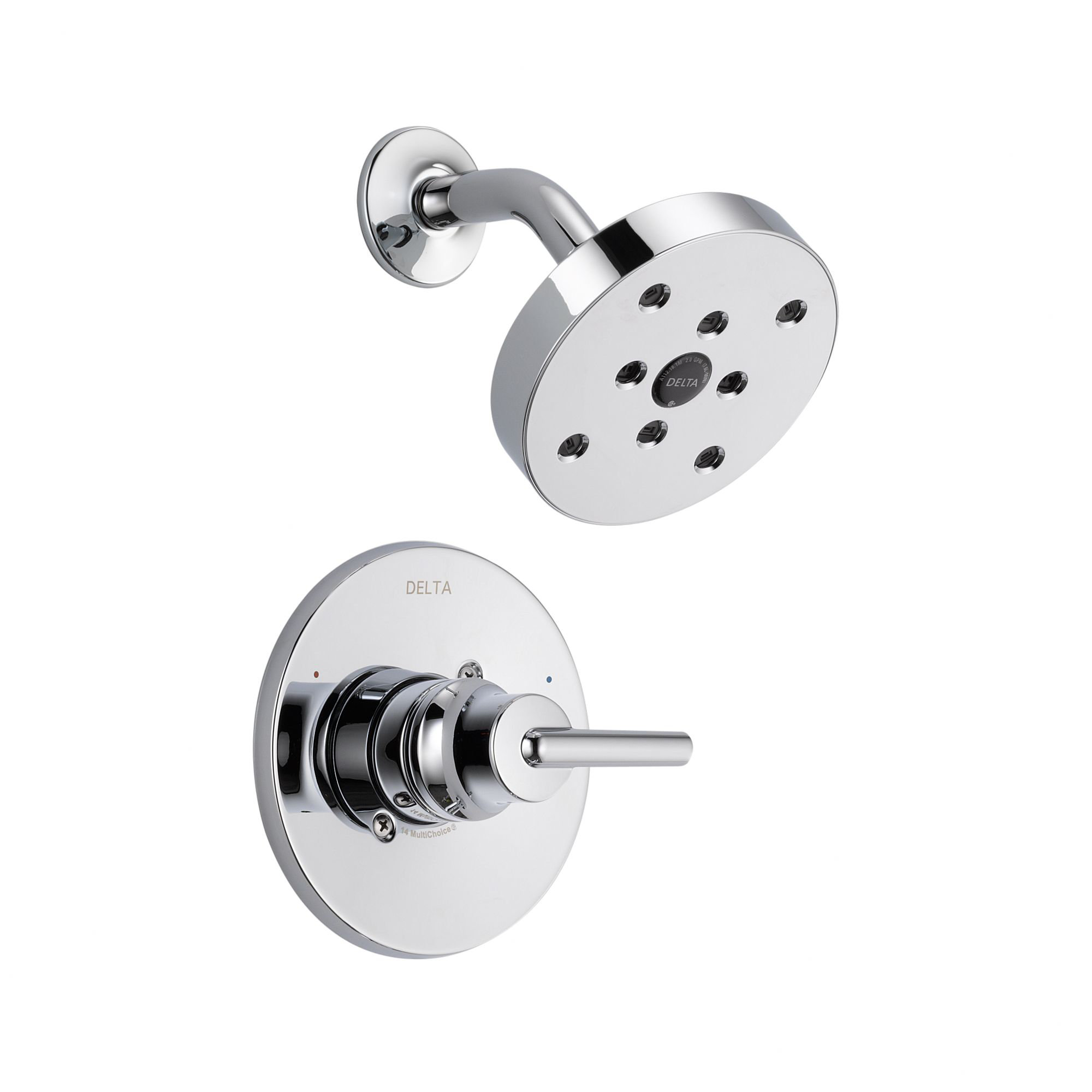 Trinsic 14 Series Single-Function Shower Faucet Set, H2Okinetic Shower Valve Trim Kit, Chrome