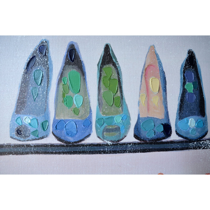 Heels by Grant Wood - Wrapped Canvas Painting