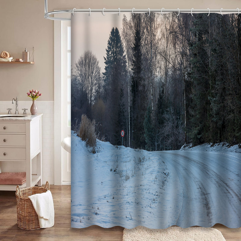 Rideau de douche Winter Morning, L 72 po x l 72 po