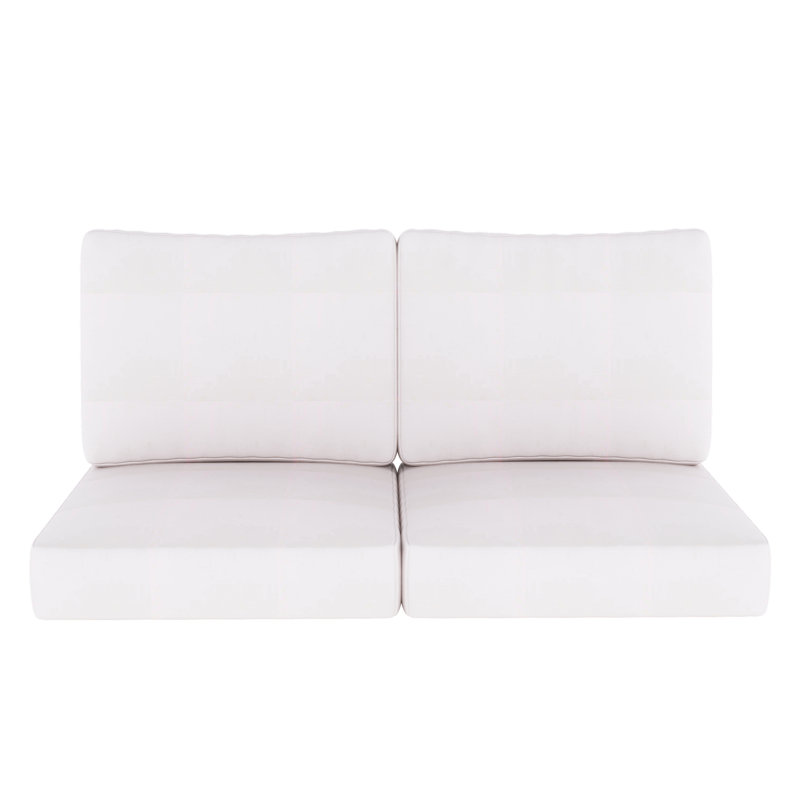 Coussin de siège / dossier Lisette Sunbrella® pour l'extérieur Lisette, Sunbrella jouant de la neige