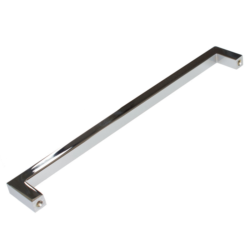 Kingston Collection Solid Square Bar Pull, Polished Chrome, 12 5/8"