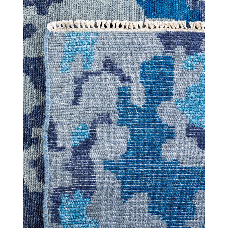 Overdyed One-of-a-Kind 8' 10" X 11' 10" Hand Knotted Area Rug