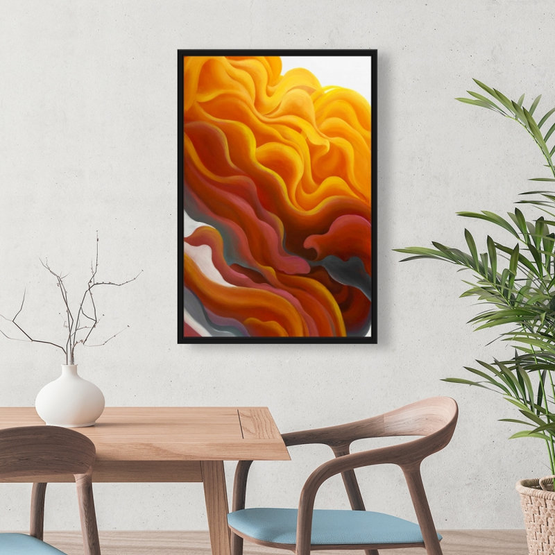 Impression de fumée colorée sur toile