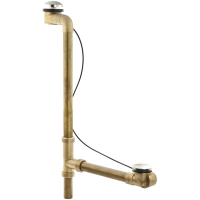 Drain de baignoire à pieds horizontal 1,5" avec trop-plein Clearflo