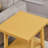 Contemporary Wood Shelf End Table, Yellow