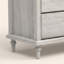 Commode double traditionnelle à 6 tiroirs avec pieds fuselés en bois massif Aleana-1635057369