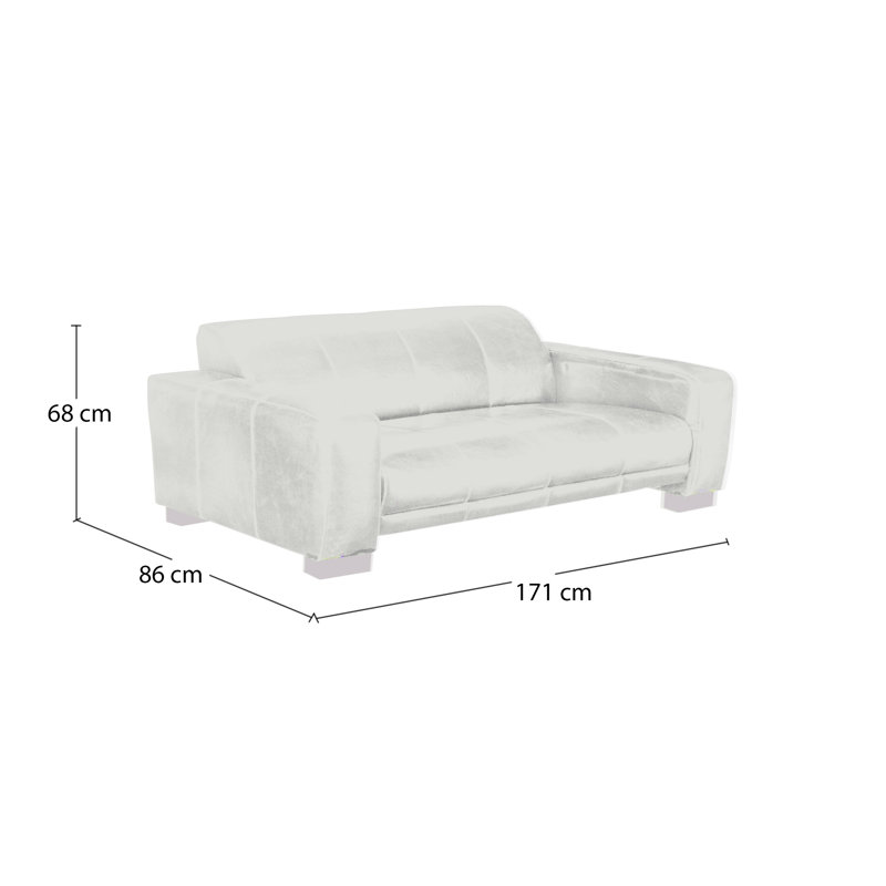 Modoc 2 Seater Sofa, Black