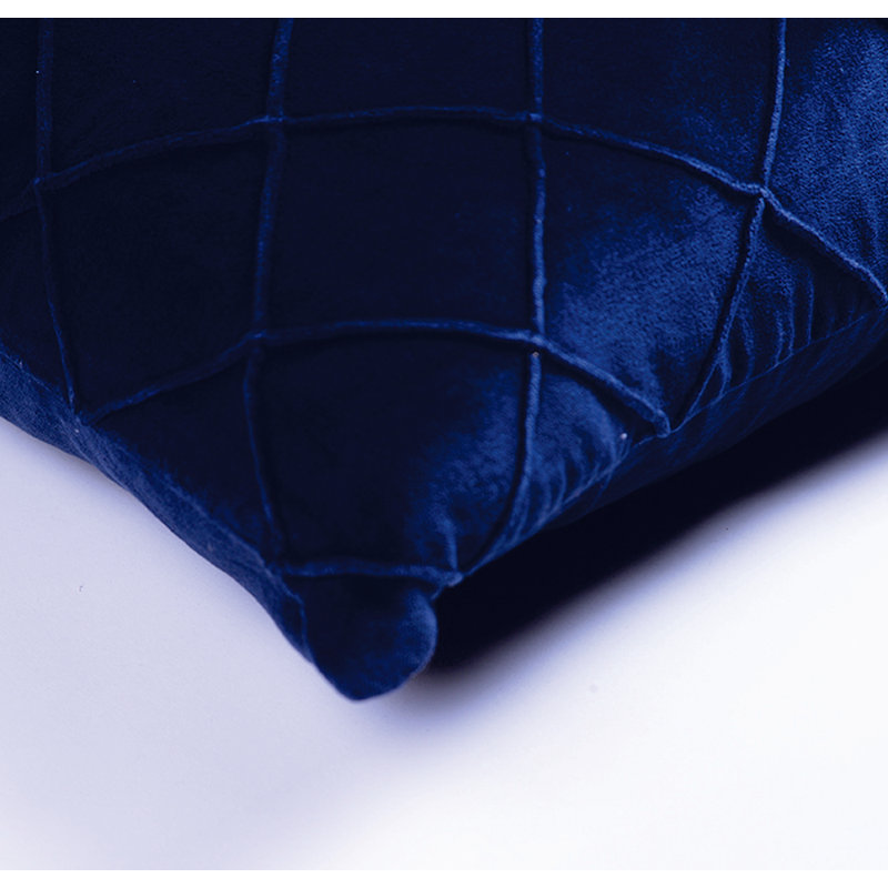 Velours embossé bleu marine