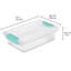 Bac de rangement empilable en plastique avec couvercle transparent Sterilite-99476629-99476632