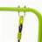 Indoor Outdoor Baby Swing with A-Frame Metal Stand, Toddler Safety Swing Seat with Harness, Compact Baby Swing Set for 6 Months to 2 Years Old
