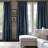 Faux Silk Taffeta French Pleated Blackout Curtains for Bedroom & Living Room Curtains - Single Panel Window Curtains-2014804603-2014804607