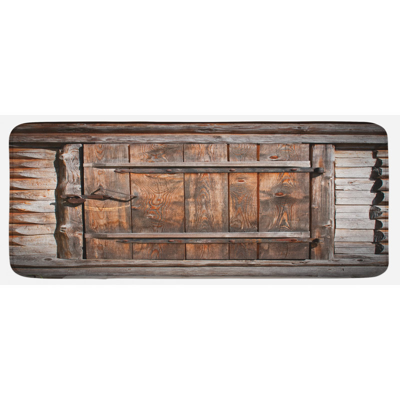Rustic Polyester Kitchen Mat