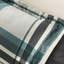 9 pièces, bleu sarcelle / noir, écossais, grand, microfibre, édredon de lit, ameublement, - articles marqués,
