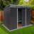 8ft x 6ft Metal Outdoor Storage Shed with Aluminum Frame & Galvanized Steel Panels – Easy Assembly, Weather-Resistant Design