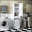 Armoire à linge avec 1 armoire de rangement et 1 tiroir - blanc