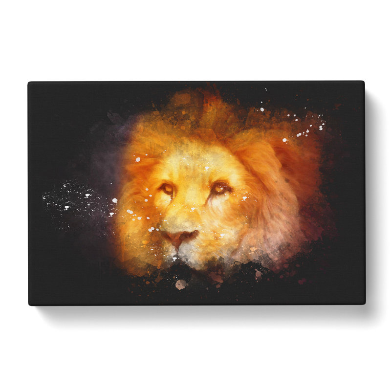 Lion Vol.4 - Wrapped Canvas Print, 60cm H x 91cm W x 3cm D