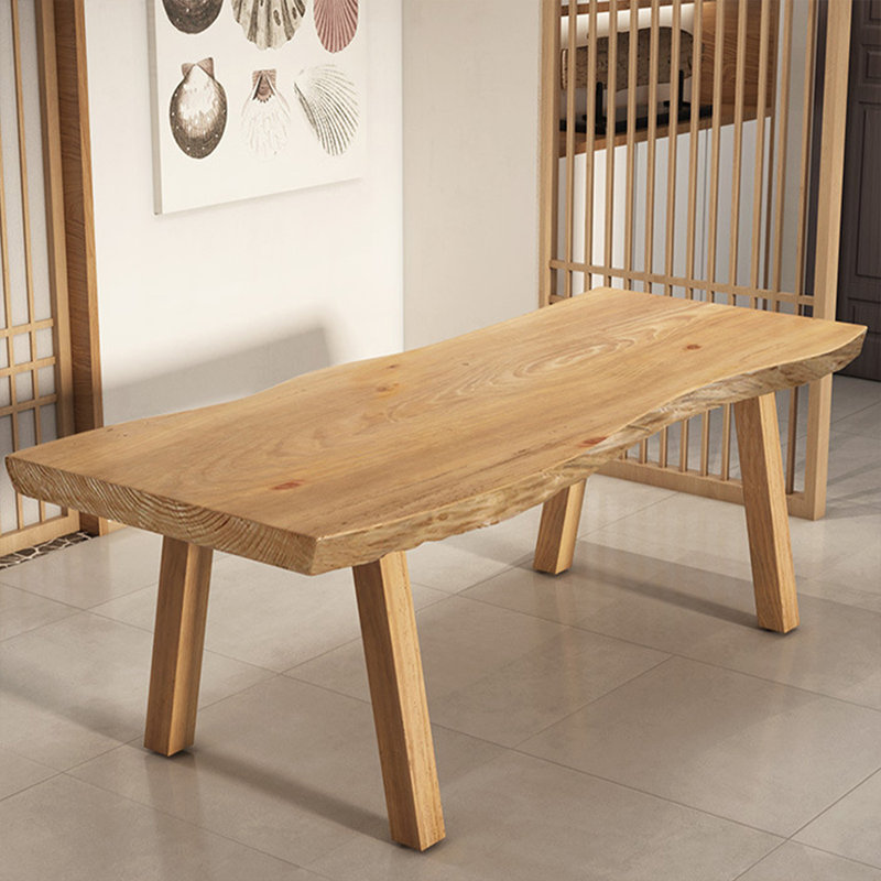Table de salle à manger Burlywood, H 29,53 po x L 86,61 po x l 31,5 po