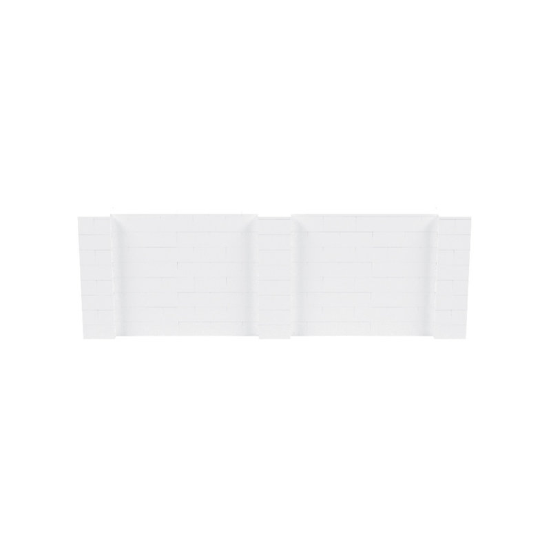 Ensemble mural 4 pi de hauteur Everblock, Blanc, 144"