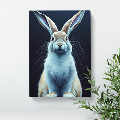 XC1022-3761X Resting Hare - Wrapped Canvas Print