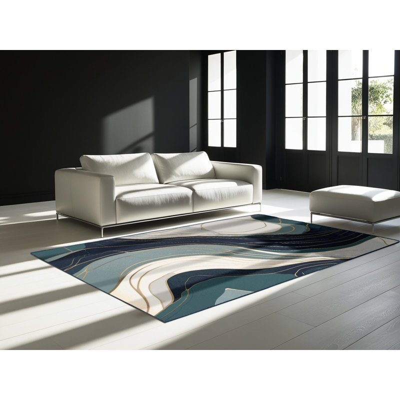 Galaxy Streams Rug, Square 4'