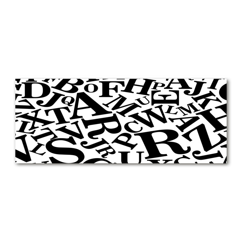 Alphabet - No Frame Print on Canvas