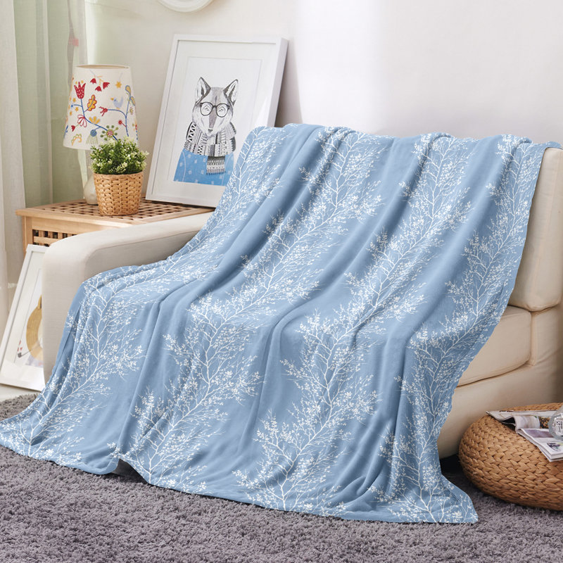 Jeté ultra doux surdimensionné, Bleu clair